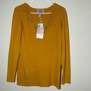 NWT Oliver by Escio Golden Yellow sweater XL